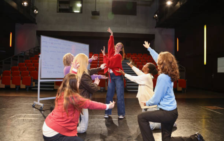 Foto van een theatervoorstelling